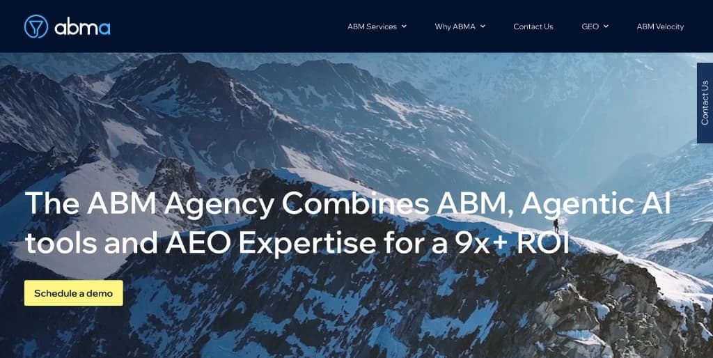 The ABM Agency website